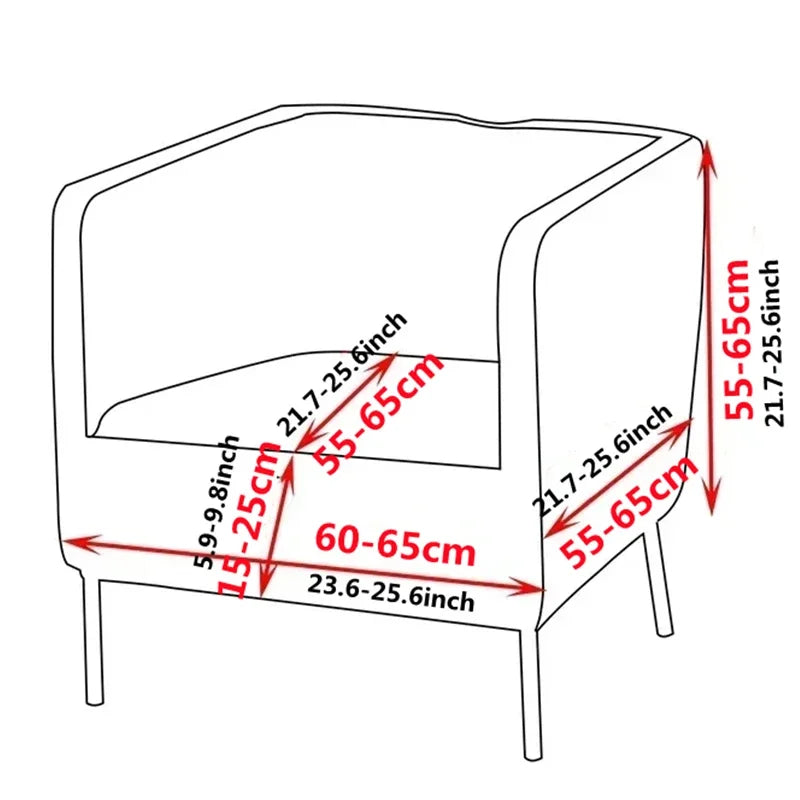 Housse De Fauteuil Club Moderne - Résistant aux éclaboussures