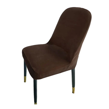 Housse de Chaise Scandinave - Velours - Dossier Arrondi