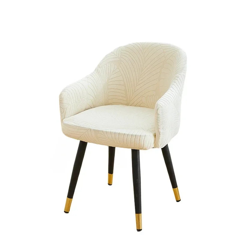 Housse de Chaise et Fauteuil Scandinave - Motif Feuille