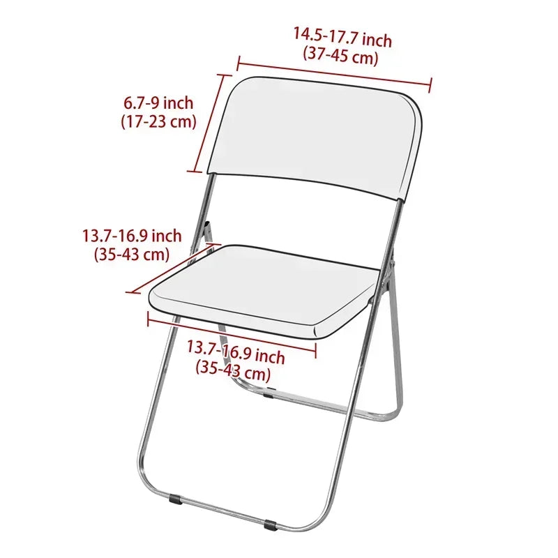 Housse Chaise Pliante - Couleur Unie