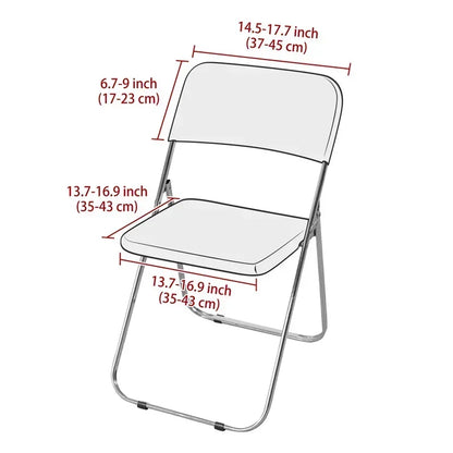 Housse Chaise Pliante - Couleur Unie