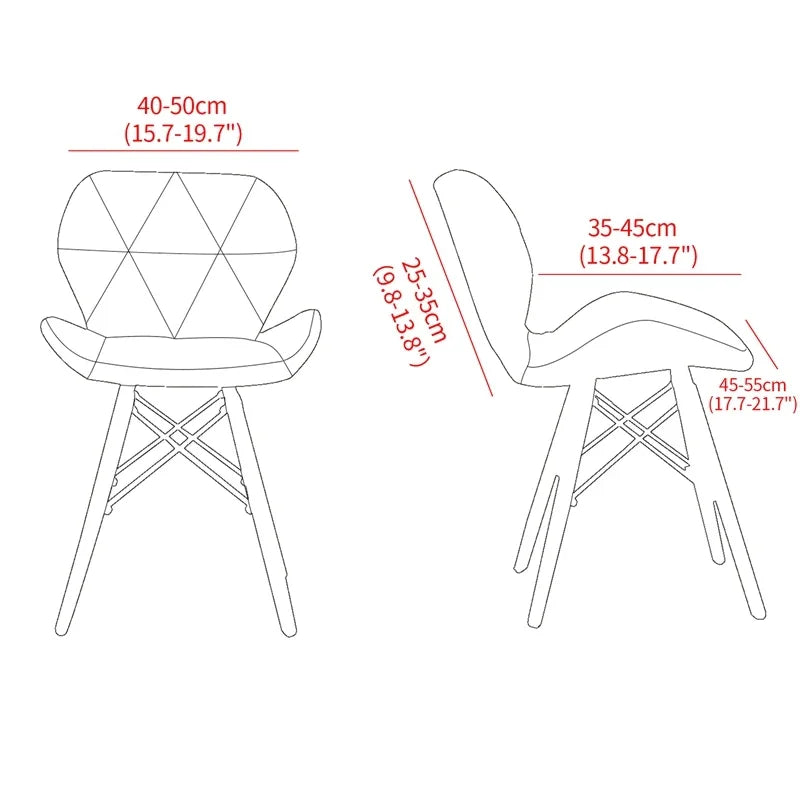 Housse de Chaise Scandinave- Forme W