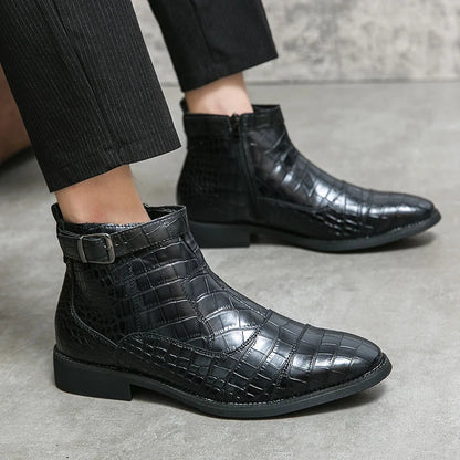 Dylan | Bottines en Cuir Synthétique avec Boucle