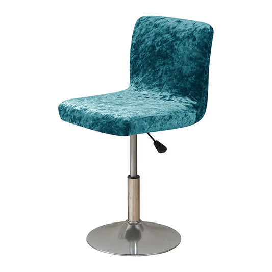 Housse de Tabouret Bar Velours Froissé