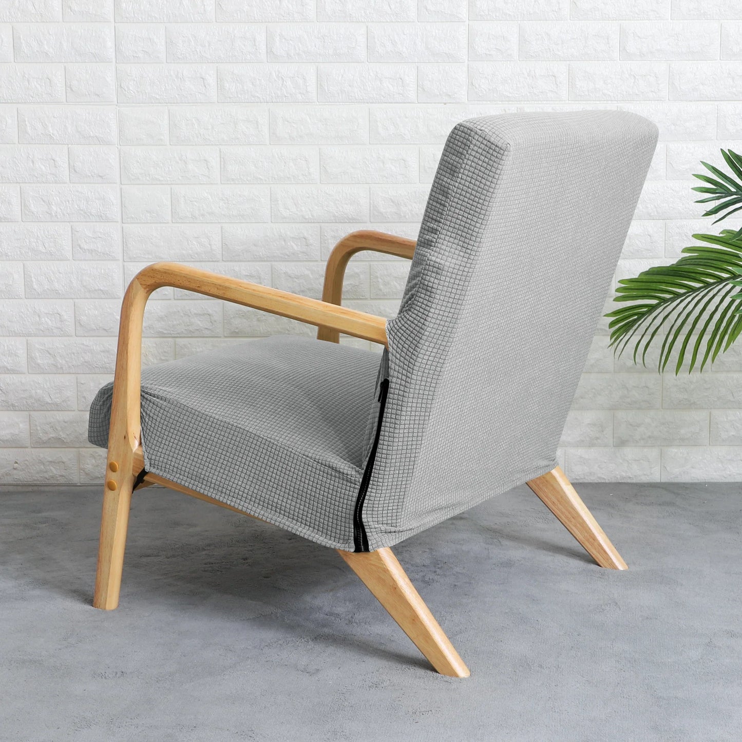 Housse Fauteuil Scandinave - Couleur Unie