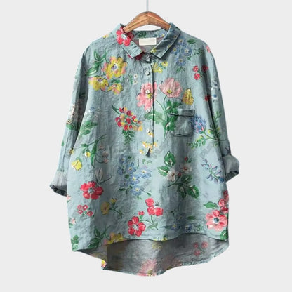 FRANCESCA | Blouse Oversize Florale avec Couleurs Lumineuses et Confort Élégant pour Tous les Jours