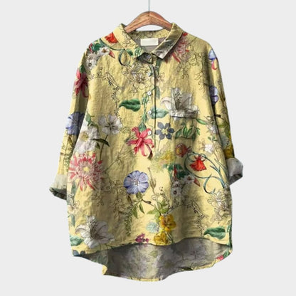 FRANCESCA | Blouse Oversize Florale avec Couleurs Lumineuses et Confort Élégant pour Tous les Jours
