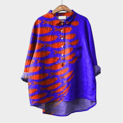 LUCIANA | Blouse Oversize avec Chats Stylisés et Confort Unique pour Chaque Jour