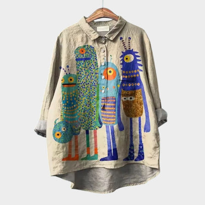 ELISABETTA | Blouse Oversize Florale avec Confort Enveloppant pour des Journées Insouciantes