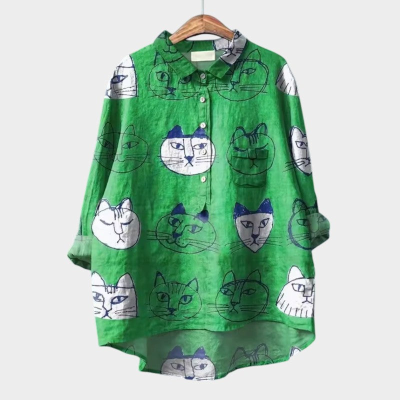 ELISABETTA | Blouse Oversize Florale avec Confort Enveloppant pour des Journées Insouciantes