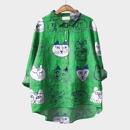 ELISABETTA | Blouse Oversize Florale avec Confort Enveloppant pour des Journées Insouciantes