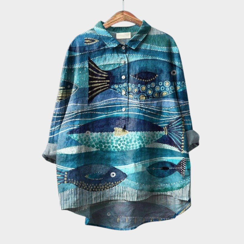 VIOLETTA | Blouse Florale Oversize avec Confort Absolu pour les Journées ensoleillées