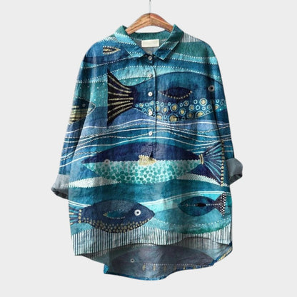 VIOLETTA | Blouse Florale Oversize avec Confort Absolu pour les Journées ensoleillées