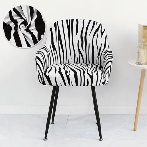 Housse Chaise Scandinave avec Accoudoirs - Avec Motifs