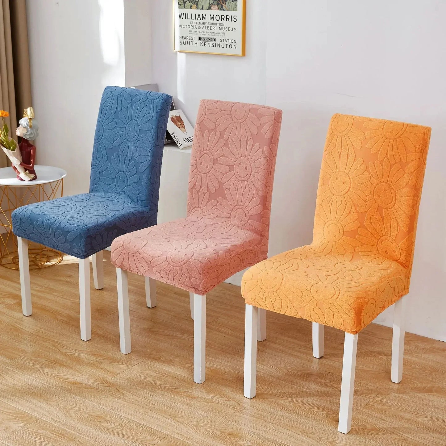 Housse de Chaise Extensible - Motif Tournesol