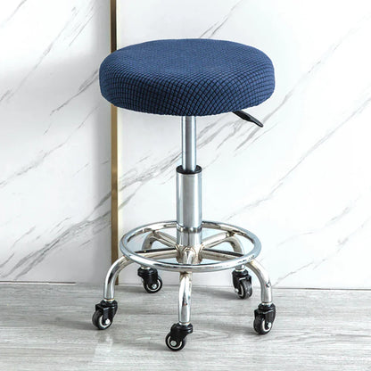 Housse Tabouret Rond - Couleur Unie