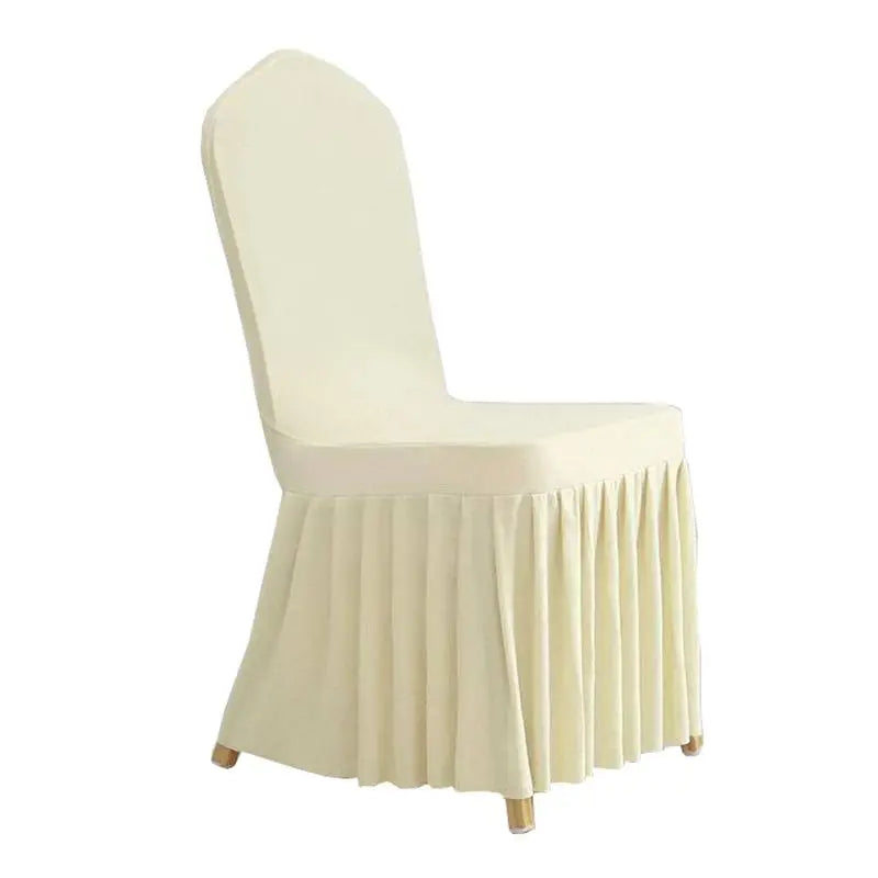 Housse de Chaise - Jupe - Couleur Unie - Mariage & Hôtel