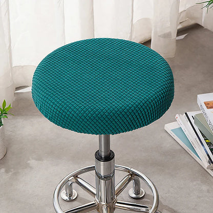 Housse Tabouret Bar Rond Jacquard