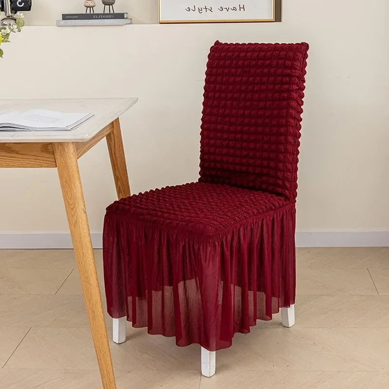 Housse Chaise Salle À Manger - Avec Jupe
