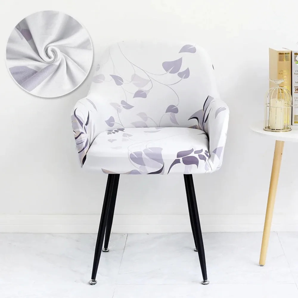 Housse Chaise Scandinave avec Accoudoirs - Avec Motifs