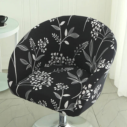 Housse Chaise Bar - Avec Motifs - Dossier Arrondi