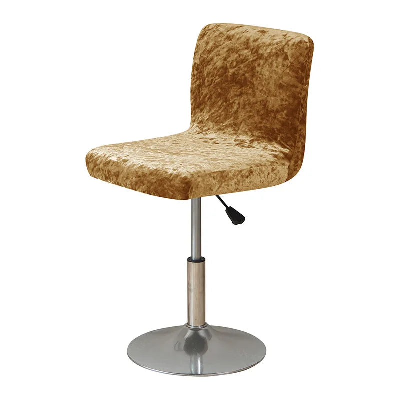 Housse de Tabouret Bar Velours Froissé