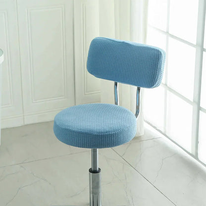 Housse de Tabouret Rond avec Dossier