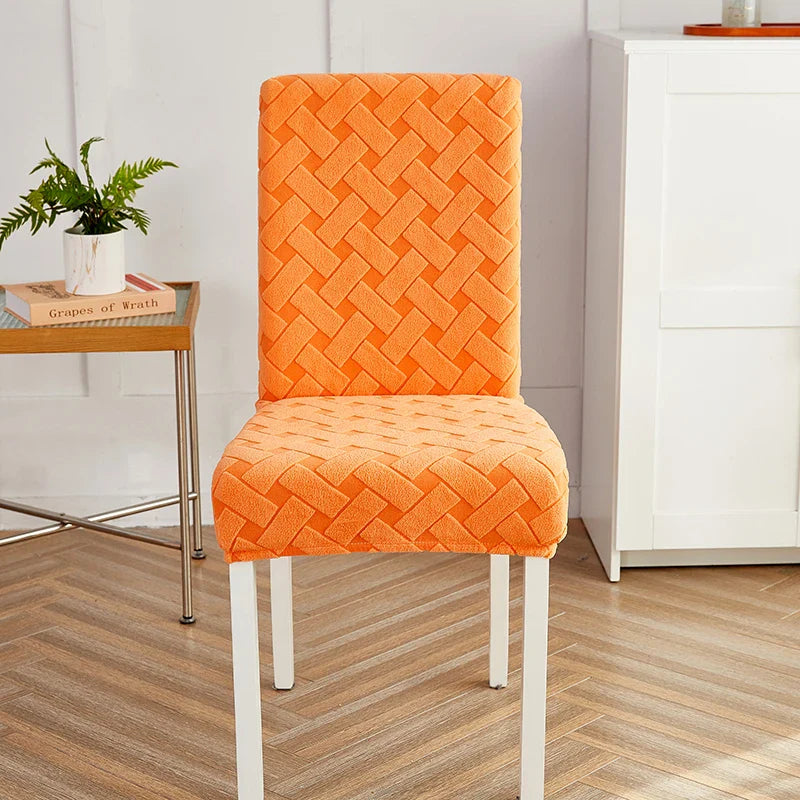 Housse de Chaise Extensible - Motif Tressé