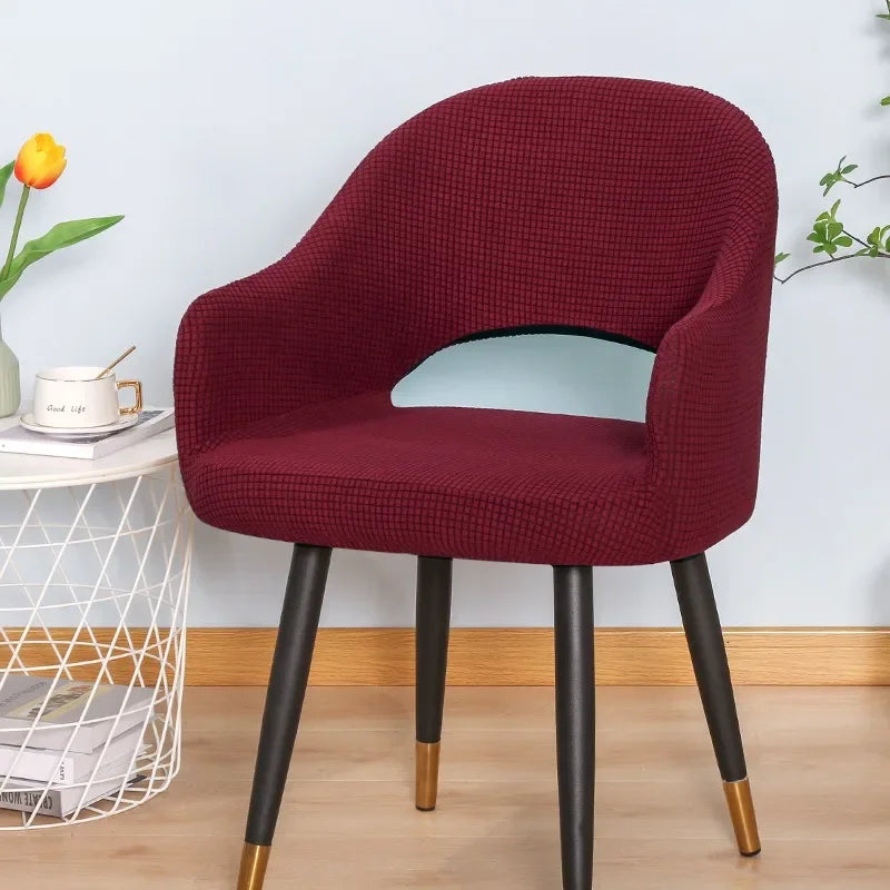 Housse Chaise Scandinave - Dossier Incurvée avec Accoudoirs