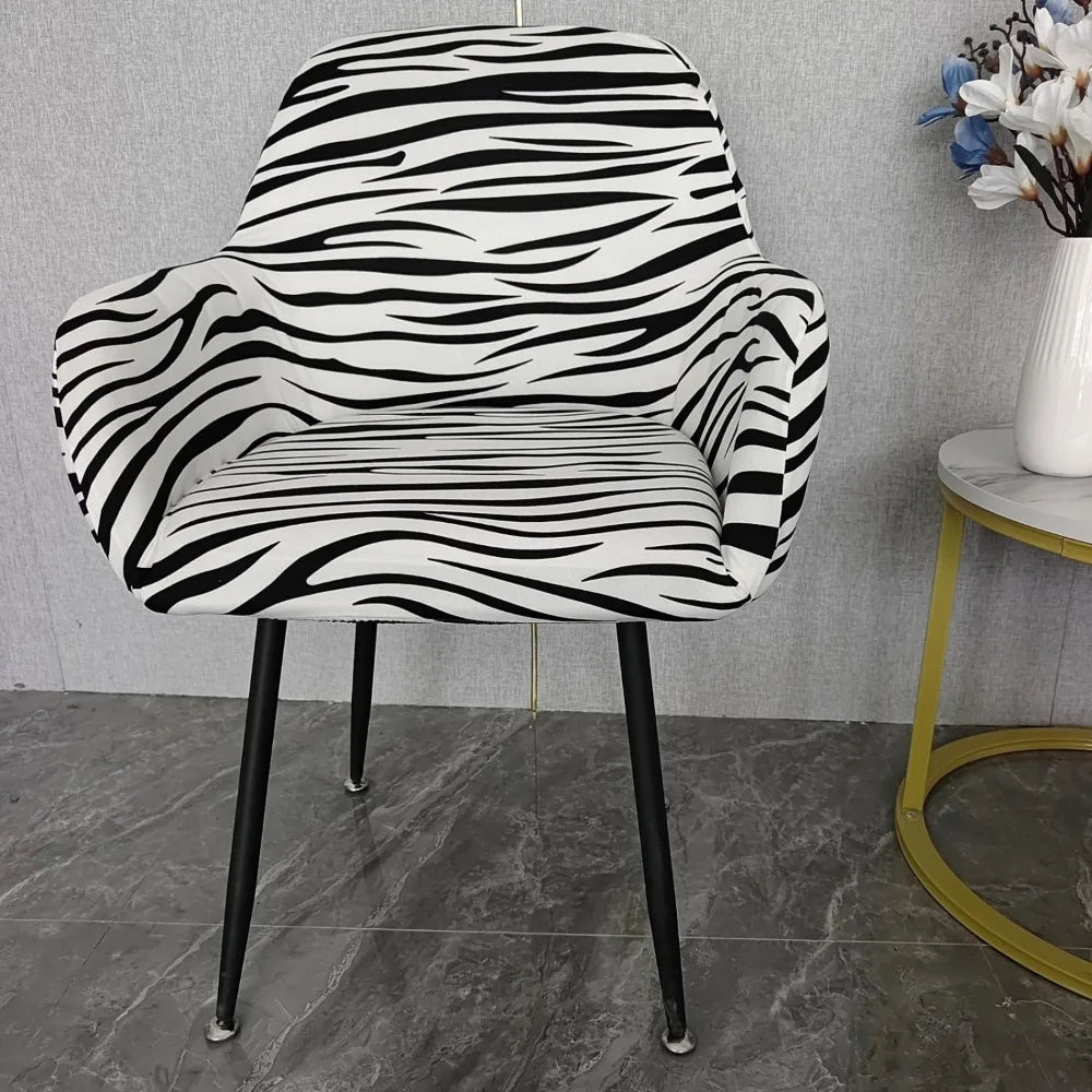 Housse Chaise Scandinave avec Accoudoirs - Avec Motifs