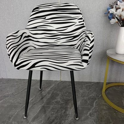 Housse Chaise Scandinave avec Accoudoirs - Avec Motifs