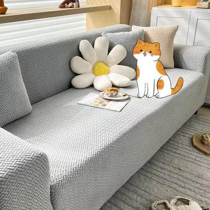 Housse Canapé Extensible - Motif Chevron