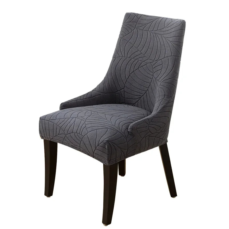 Housse Chaise Scandinave - Avec Motifs Feuilles