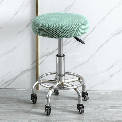 Housse Tabouret Rond - Couleur Unie