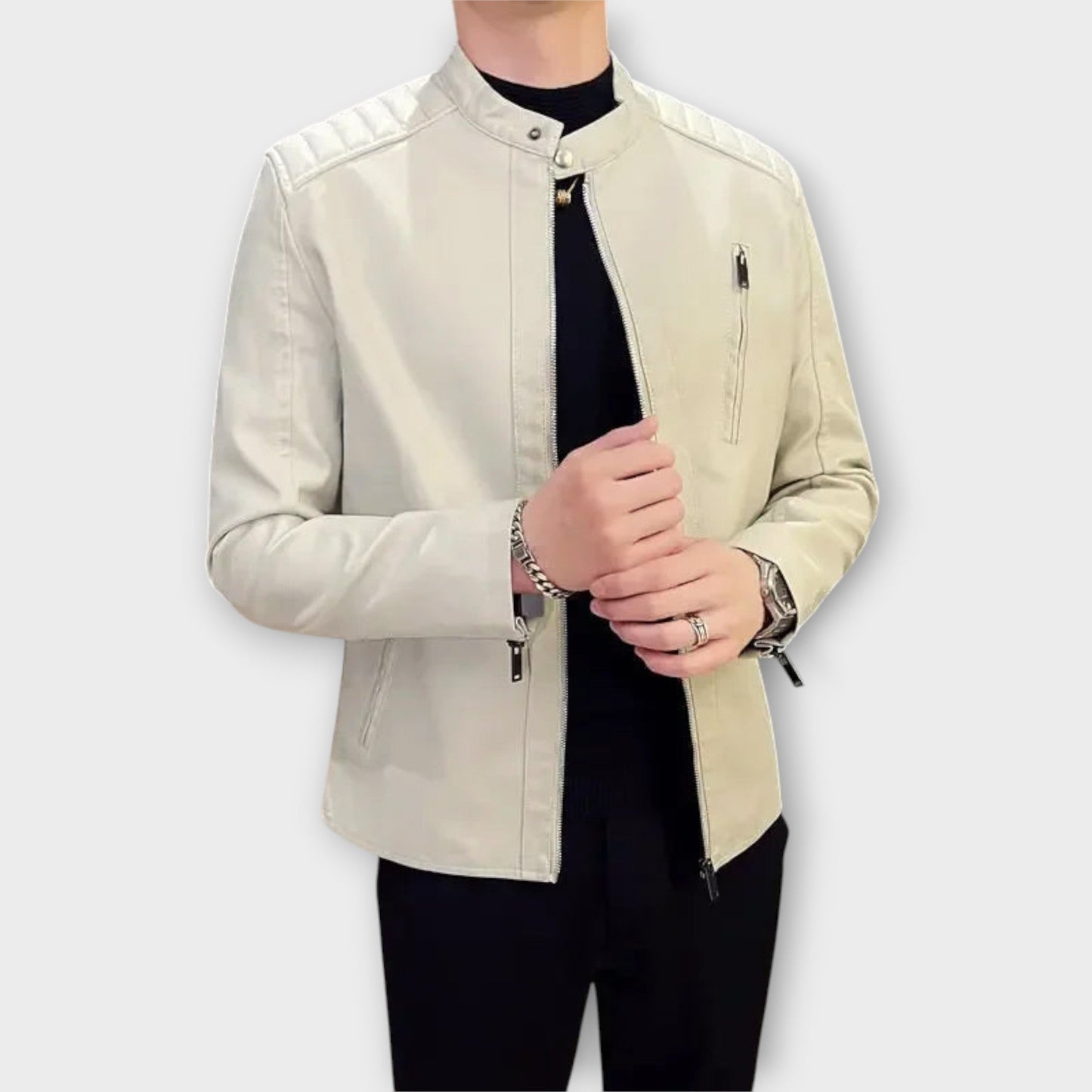 Veste en Cuir Élégante
