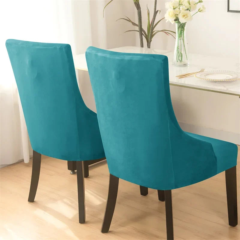 Housse Chaise Scandinave avec Accoudoirs - Velours