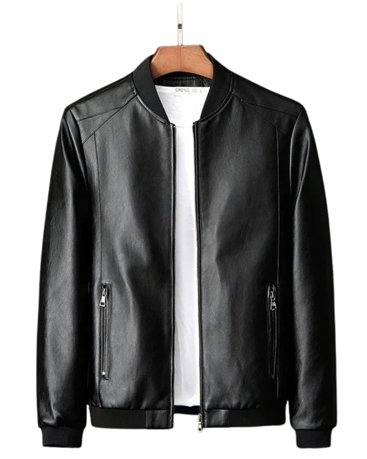 Veste en cuir motard