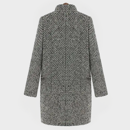CHELSEA™ | MANTEAU LONG À CARREAUX