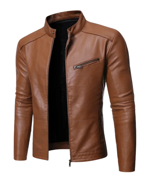 Veste en cuir élégante