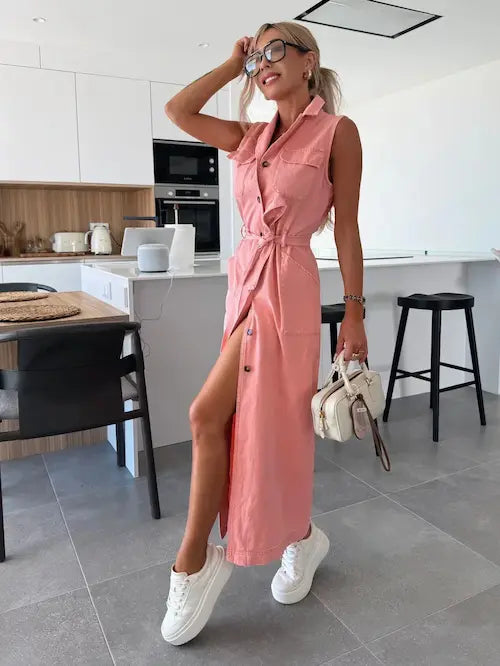 Ivy | Robe Maxi en Denim