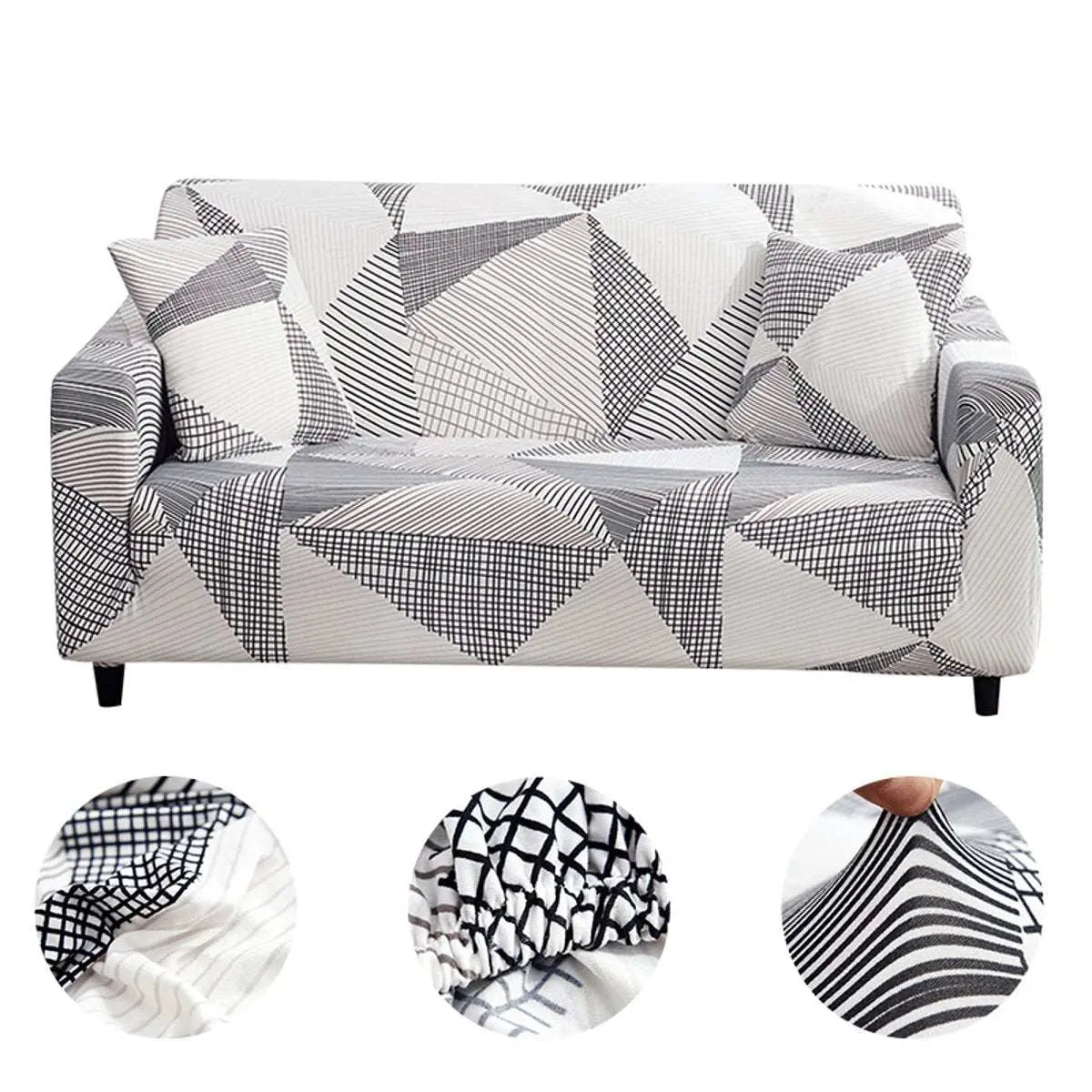 Housse de canapé élastique intégrale antidérapante