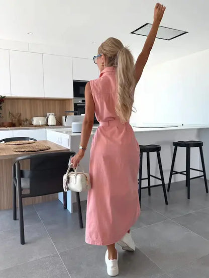 Ivy | Robe Maxi en Denim