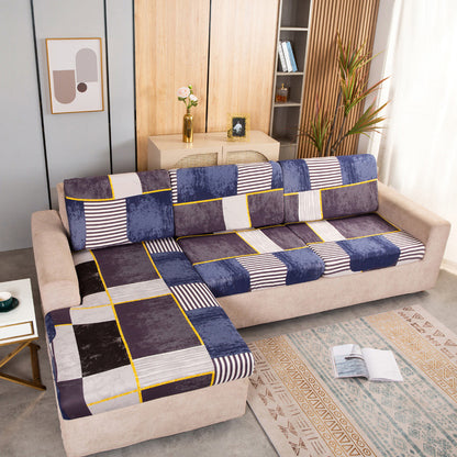 Housse de canapé imprimée antidérapante élastique