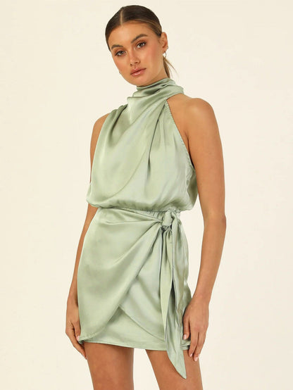Robe hippie chic satin