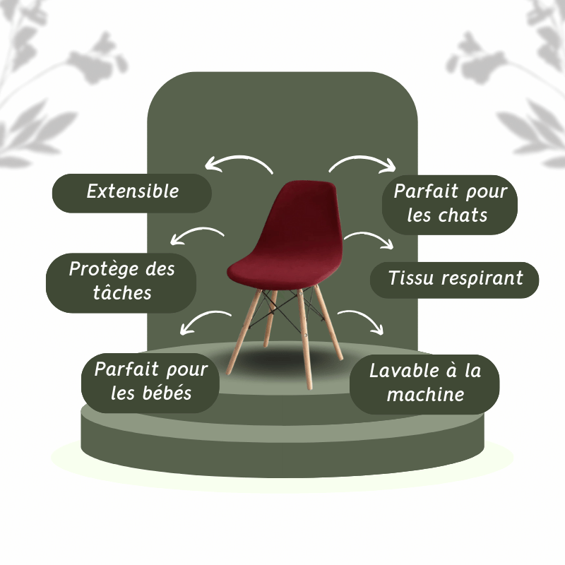 Housse Chaise Scandinave Motifs Imprimés
