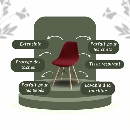 Housse Chaise Scandinave Motifs Imprimés