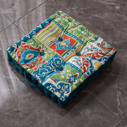Coussin de sol carré épais imprimé