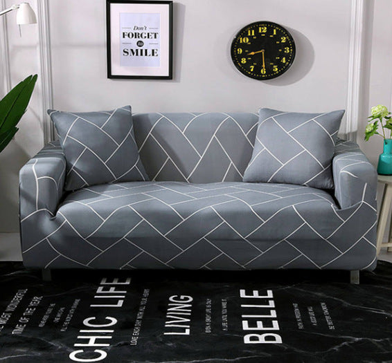 Housse de coussin élastique en spandex imprimée assortie à la taie d'oreiller