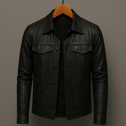 Darius™ | Veste en cuir premium style moto