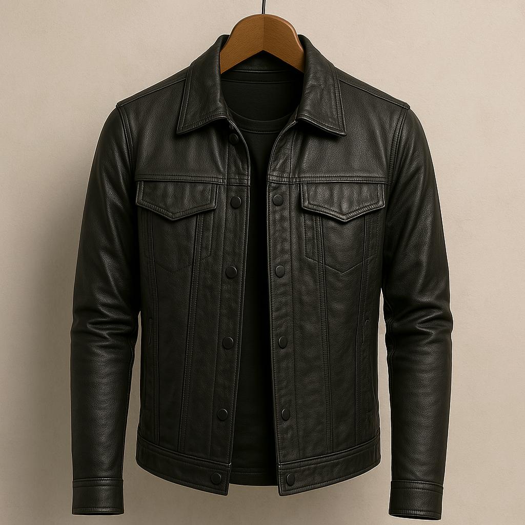 Darius™ | Veste en cuir premium style moto